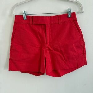 Lauren Ralph Lauren Red Tailored Bermuda Shorts